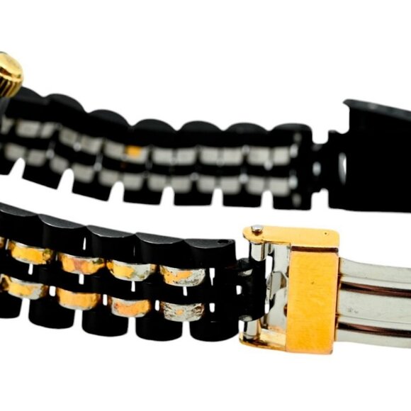 Vintage Heuer (Pre-Tag) 28mm Ladies 1000 Series Black/ Gold Watch Ref 980.038/28 - Picture 8 of 10